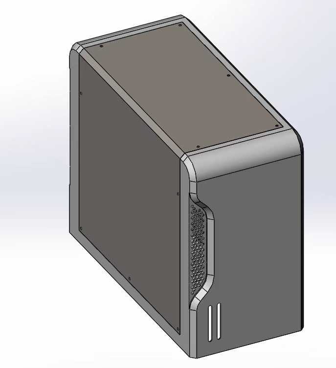 3D CAD enclosure model